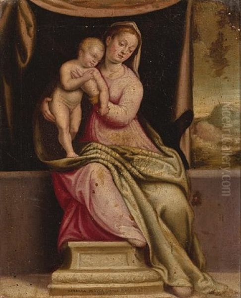 The Madonna And Child Oil Painting by Barbara Longhi