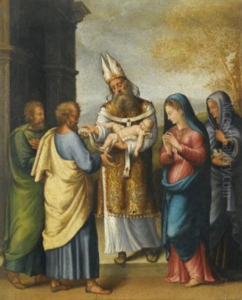 The Presentation In The Temple Oil Painting by Lucca Longhi