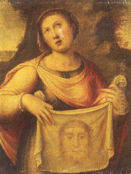 Sainte Veronique Oil Painting by Lucca Longhi