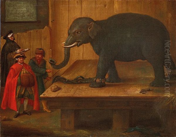 Der Elefant Oil Painting by Pietro Longhi