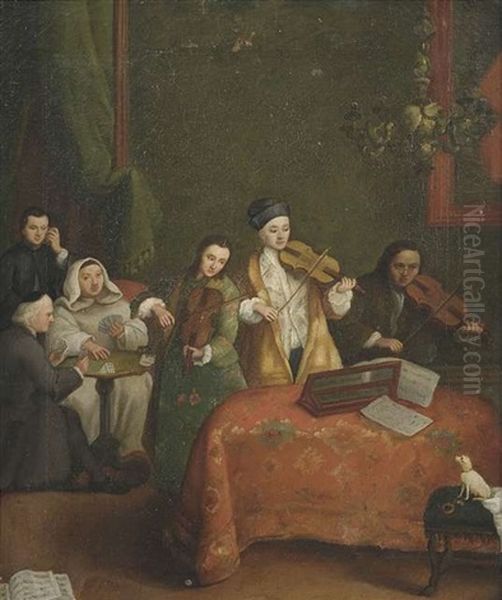 Kleines Konzert Oil Painting by Pietro Longhi