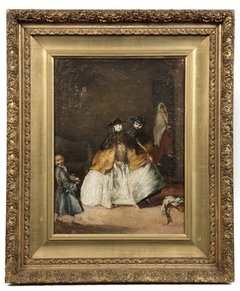 Masquerade Ball Oil Painting by Pietro Longhi