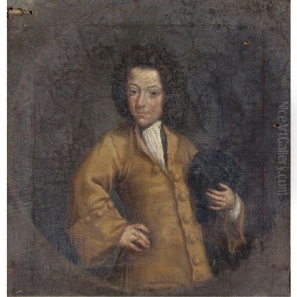 Ritratto Di Ragazzo Con Il Cappello In Mano Oil Painting by Pietro Longhi