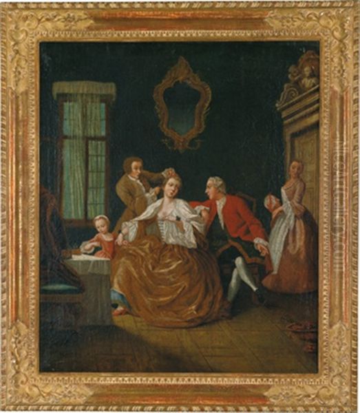 Der Coiffeur Oil Painting by Pietro Longhi