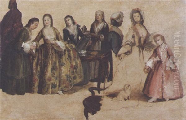 Die Ankleide Oil Painting by Pietro Longhi