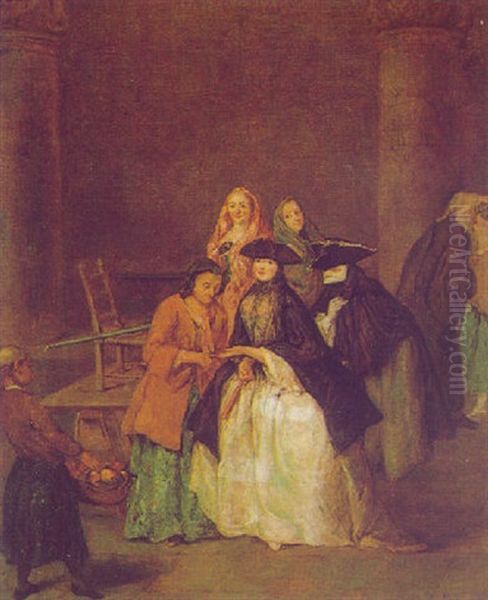 L'indovina Oil Painting by Pietro Longhi