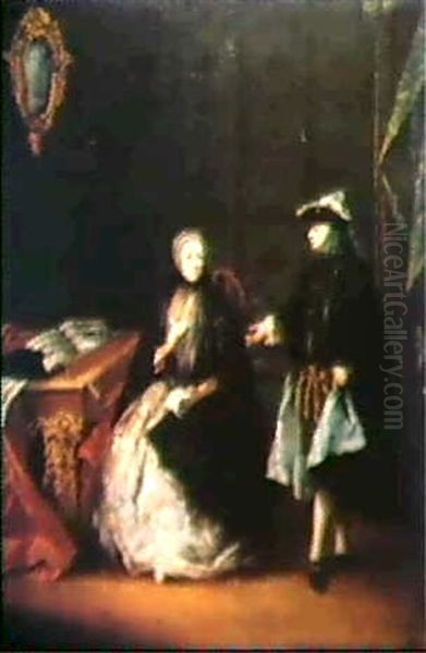 La Spinetta Oil Painting by Pietro Longhi