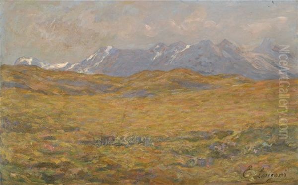 Montagna Alta Oil Painting by Emilio Longoni