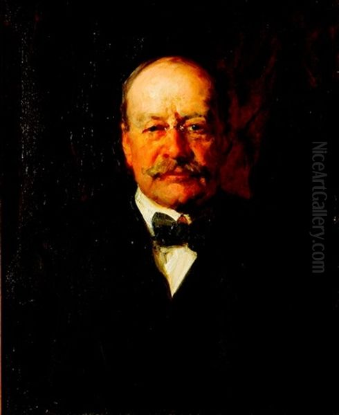 Portrait Of Michael Stirling Grant Oil Painting by Sir John Longstaff