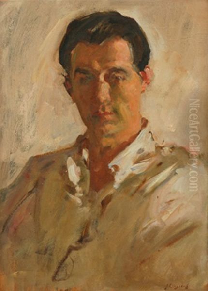 Portrait Of Captain Ralph Longstaff Oil Painting by Sir John Longstaff