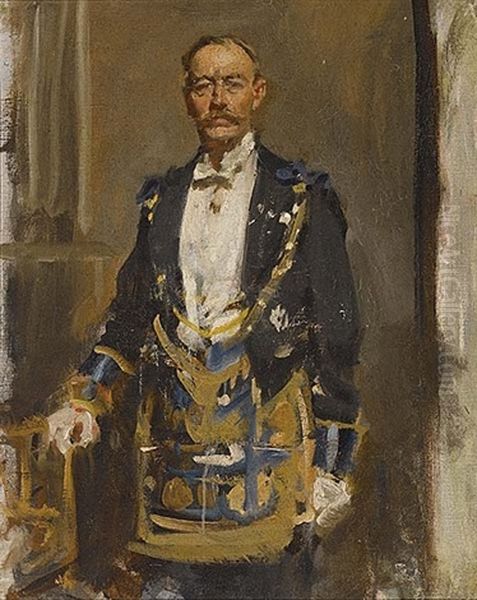 Portrait Of The Earl Of Stradbroke Oil Painting by Sir John Longstaff