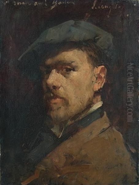 Portrait Of Gentleman, Possibly A Self-portrait Oil Painting by Sir John Longstaff