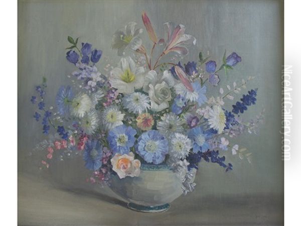 A Bowl Of Summer Blooms by William Francis (Will) Longstaff