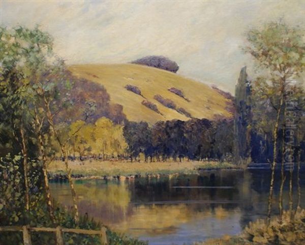 Wooded River Landscape by William Francis (Will) Longstaff