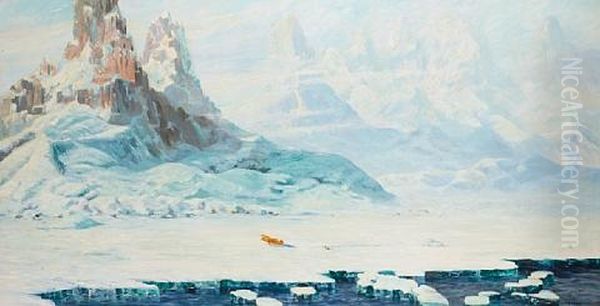 Wilkins At The Arctic by William Francis (Will) Longstaff