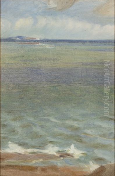 Sea Oil Painting by William Lonnberg