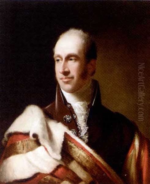 Portrait Of Edward Adolphus, 11th Duke Of Somerset Oil Painting by James Lonsdale