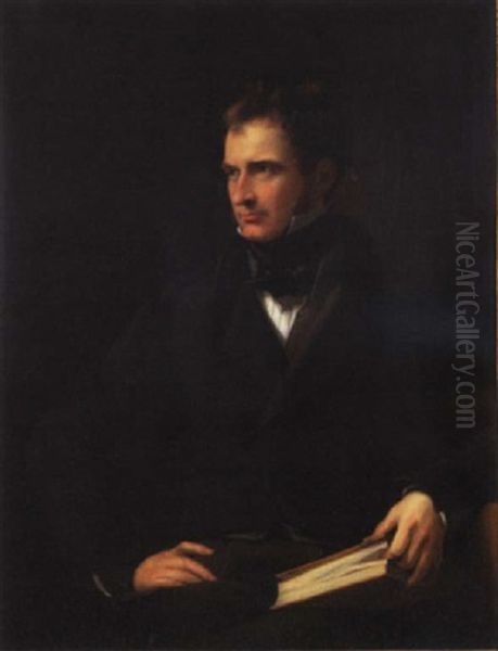 Portrait Of John Job Rawlinson Oil Painting by James Lonsdale