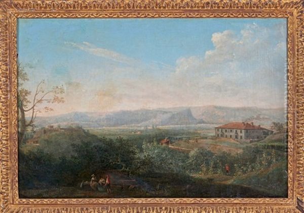 Paysage Du Sud De La France Oil Painting by Caesar van Loo