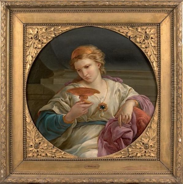 La Vestale Tuccia Oil Painting by Carle van Loo