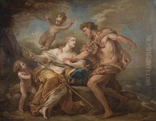 Bacchus Et Ariane Oil Painting by Carle van Loo