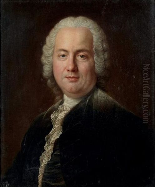 Portrait D'homme Oil Painting by Carle van Loo