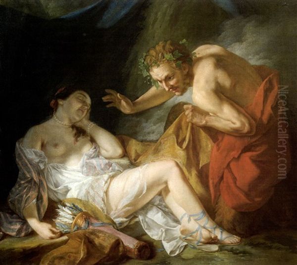 Venus Surprise Dans Son Sommeil Par Un Satyre by Carle van Loo