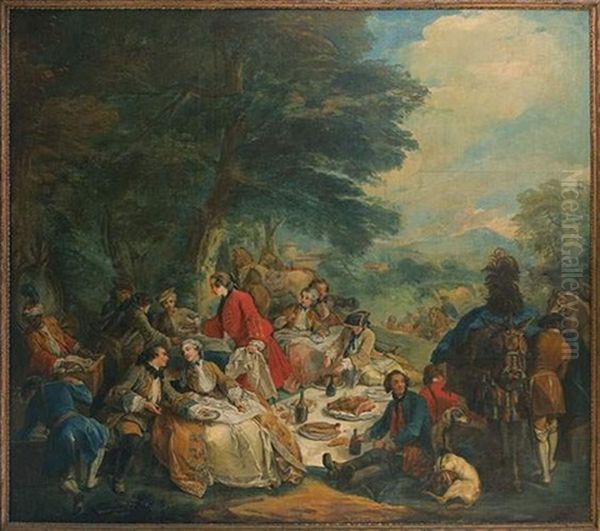 Le Repos De La Chasse by Carle van Loo