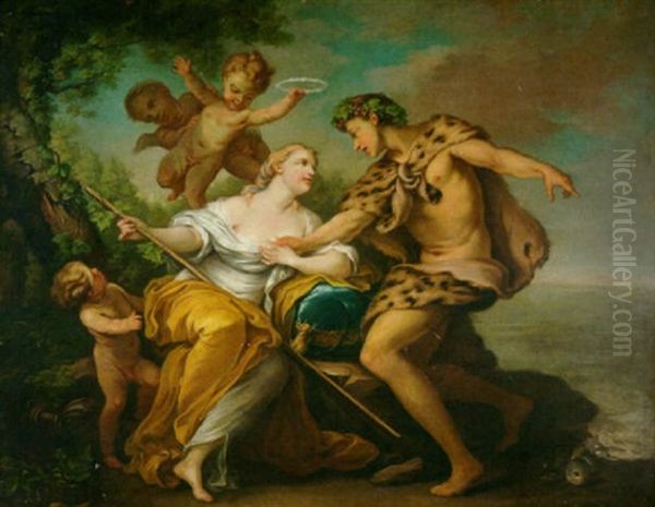 Bacchus Und Ariadne Oil Painting by Carle van Loo