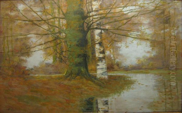 Paysage Automnal Oil Painting by Lagye Benoni