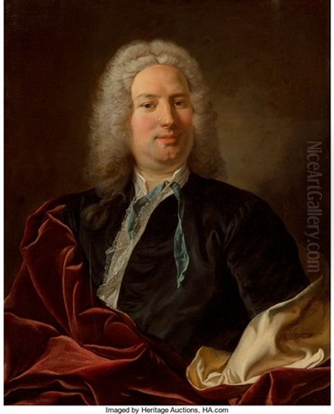 Portrait Of A Gentleman (formerly Identified As The Marquis De Dreux-breze) Oil Painting by Jean-Baptiste van Loo