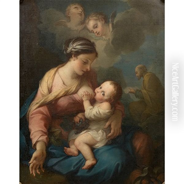 Sainte Famille Et Des Anges Oil Painting by Jean-Baptiste van Loo