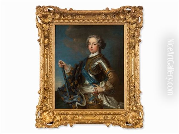 Portrait Of Louis Xv Oil Painting by Jean-Baptiste van Loo