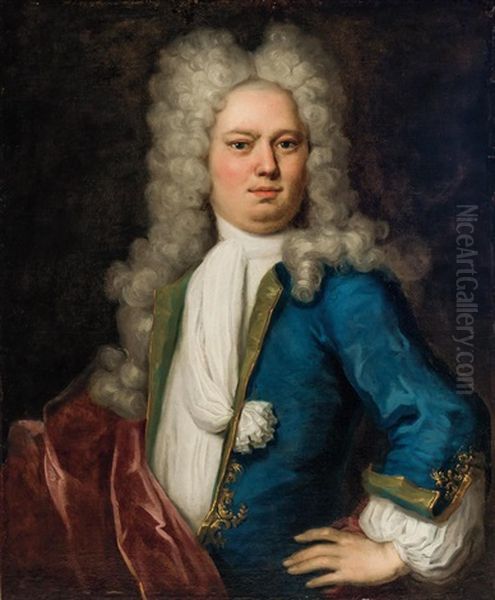 Portrait Of Nicholas Hammond, Secretary To The Governor Of The Windward Islands Oil Painting by Jean-Baptiste van Loo