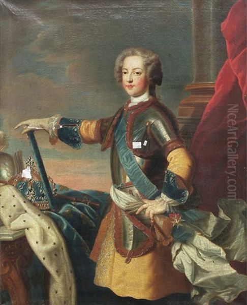 Bildnis Des Jungen Konigs Ludwig Xv Von Frankreich Oil Painting by Jean-Baptiste van Loo