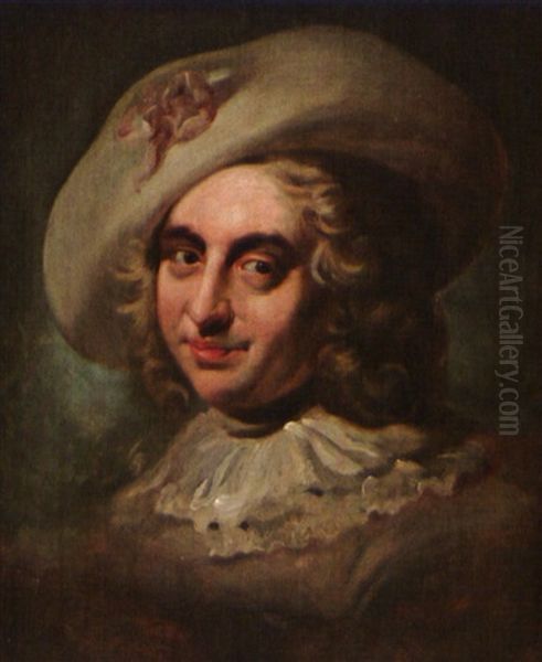 Portrait D'homme A La Collerette Et Au Chapeau Oil Painting by Jean-Baptiste van Loo