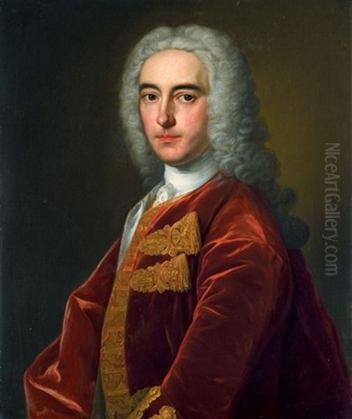 Portrait Of The Rt. Hon Edward Weston Oil Painting by Jean-Baptiste van Loo