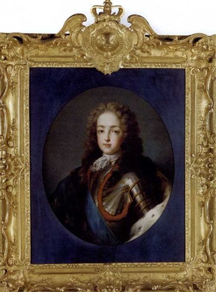 Portrait De Louis Xv Enfant Oil Painting by Jean-Baptiste van Loo