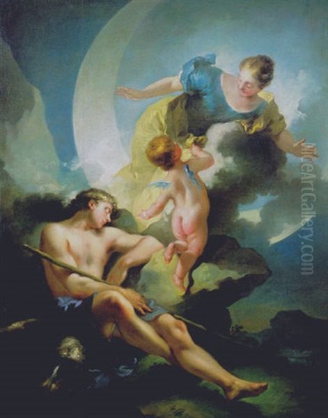 Diane Et Endymion Oil Painting by Jean-Baptiste van Loo