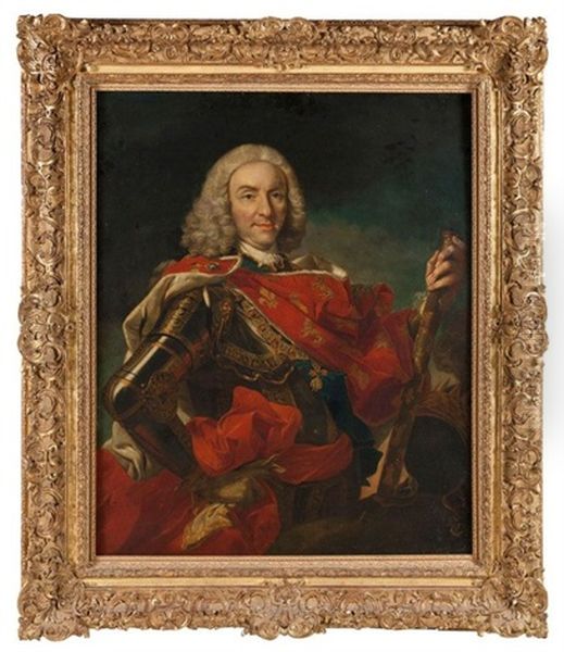 Portrait De Philippe V Oil Painting by Louis Michel van Loo