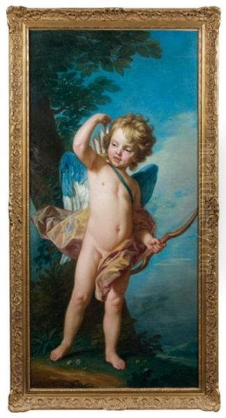 Amour Tenant Un Arc Oil Painting by Louis Michel van Loo