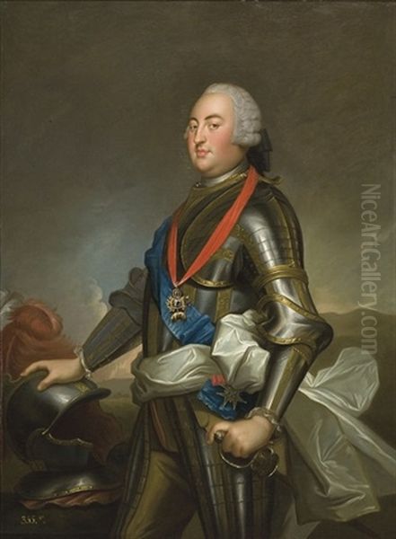 Portrait De Louis-philippe, Duc D'orleans Oil Painting by Louis Michel van Loo