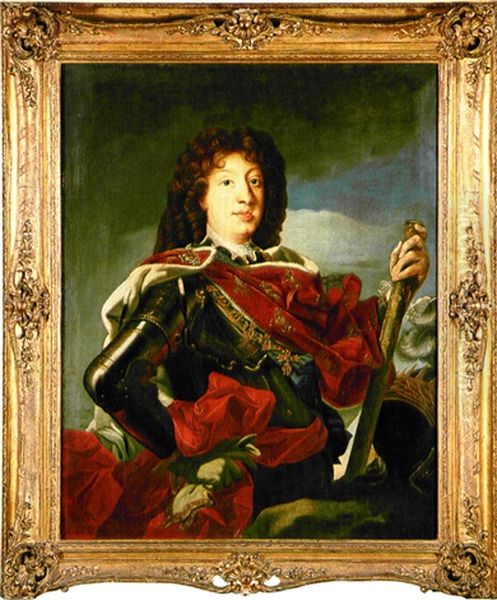 Retrato De Caballero Familia Borbon Oil Painting by Louis Michel van Loo