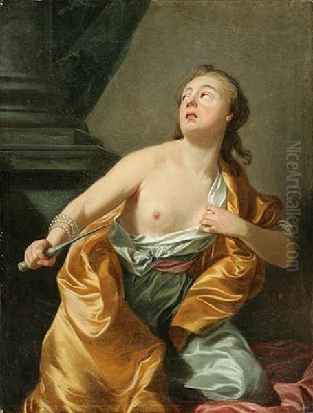 Lucretia Oil Painting by Louis Michel van Loo