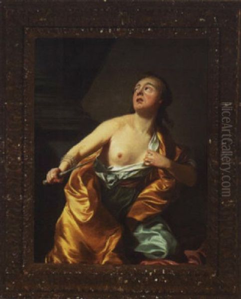 Lucretia Oil Painting by Louis Michel van Loo