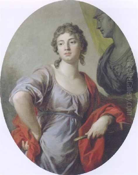 La Sculpture Oil Painting by Louis Michel van Loo