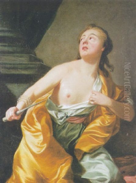 Lucretia Oil Painting by Louis Michel van Loo