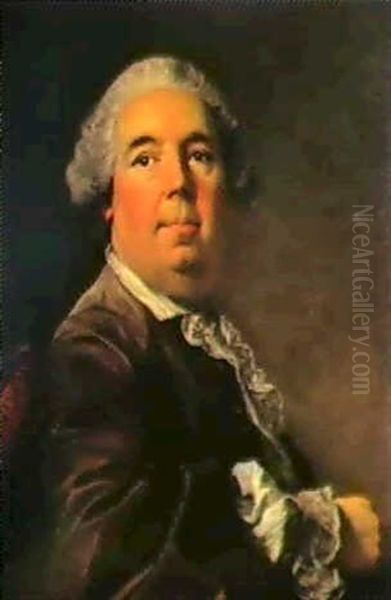 Portrait D'homme En Buste Oil Painting by Louis Michel van Loo