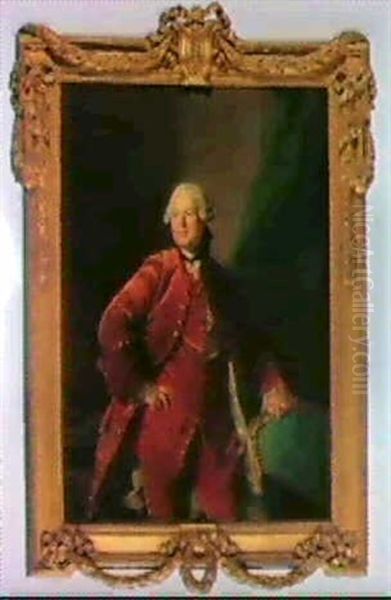 Portrait De Monsieur De Boulogne Oil Painting by Louis Michel van Loo