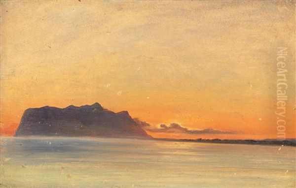 Sonnenuntergang Am Meer Oil Painting by Friedrich Loos